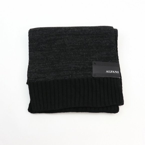 Alfani Men’s Charcoal Space-Dyed Scarf MSRP $40.00 - Picture 1 of 6